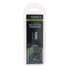 KODEX X-Strong Pike Treble Hooks: Semi-Barbless