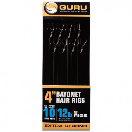 Guru Hair Rig Sortiment-alle Größen 4" oder 15" Methode Feeder-Full Range