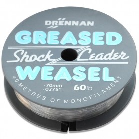 Drennan Greased Weasel Shock Leader Clear