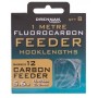 Drennan 1 Meter Fluorocarbon Feeder Hooklengths Carbon Feeder