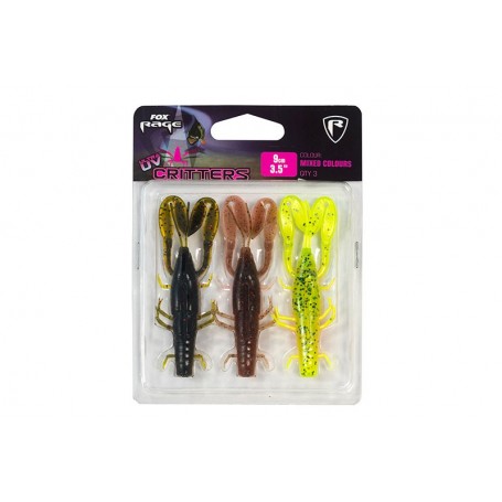 Fox Rage Ultra Uv Critters 7cm Mixed Colours