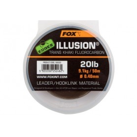 Fox Edges Illusion Trans Khaki Soft Leader 20lb