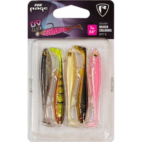 Fox Rage Ultra UV Slick Shad 7cm Mixed Colours