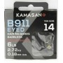 Kamasan B911 Eyed Hair Rig Bands Barbless 12"
