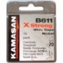 Kamasan B611 X Strong Spade end wide gape Nickel