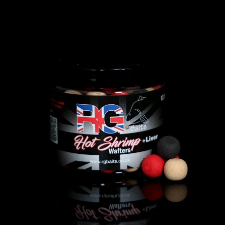 RG Baits Hot Shrimp + Liver Wafters