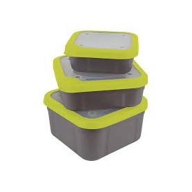 Matrix Bait Boxes Grey/Lime Solid Top
