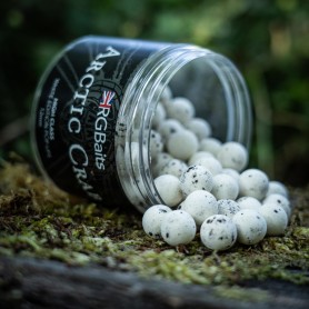 RG Baits Arctic Crab High Class White Edition Pop-ups With Booster