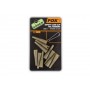 Fox Edges Lead Clip Tail Rubbers Size 7 Khaki