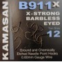 Kamasan b911x  barbless eyed hooks